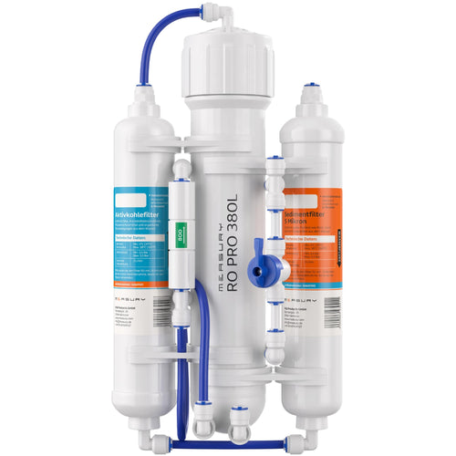 Umkehrosmoseanlage Aquarium 380L/Tag 3-stufig mit Spülventil