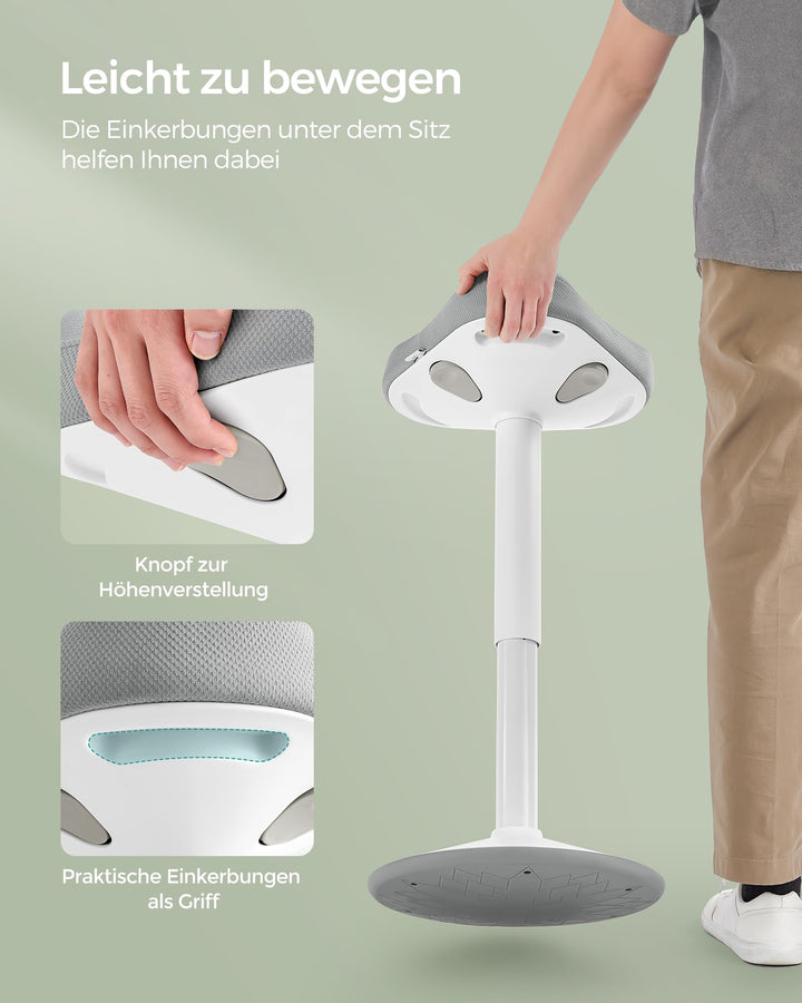 Stehhocker Sattelsitz 360° neigbar höhenverstellbar 58-83 cm - Bild 7