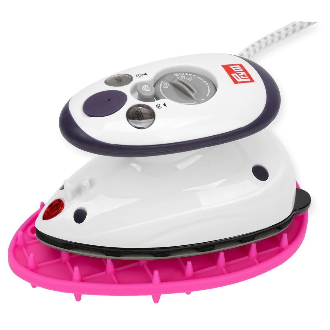Mini Dampfbügeleisen Set mit Silikonablage, 420g, 60-230°C, Reise