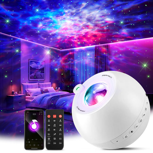 Sternenhimmel Projektor mit Bluetooth 15 Farben 3 Modi Nachtlicht