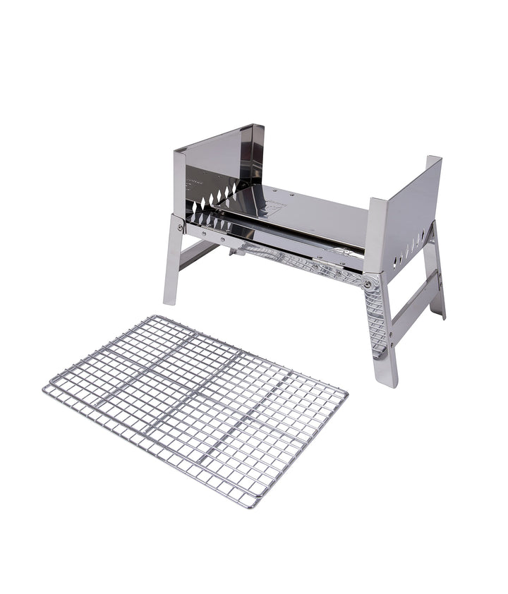 Campinggrill Edelstahl klappbar 33x22,5x27,5 cm für Reisen - Bild 6