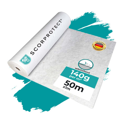Abdeckvlies selbstklebend 140 g/m² 1m x 50m Bodenschutz Renovierung