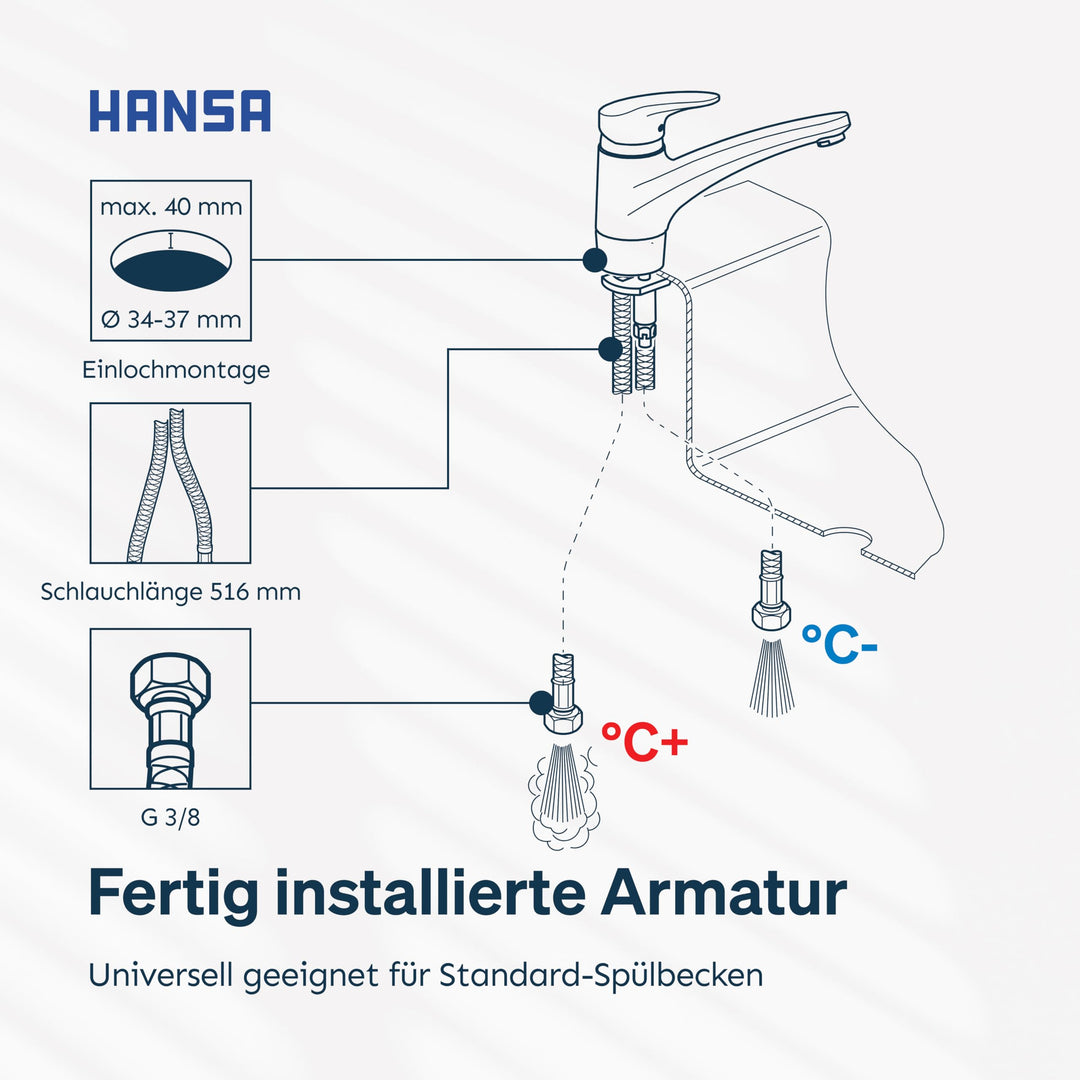 Küchenarmatur Chrom schwenkbar 150° Einhebel mit Wassersparfunktion - Bild 7