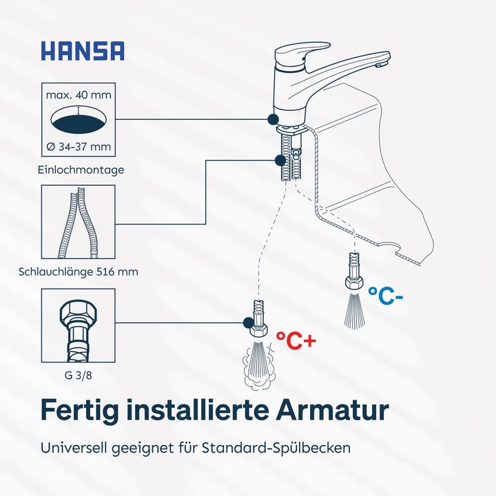 Küchenarmatur Chrom schwenkbar 150° Einhebel mit Wassersparfunktion - Bild 7