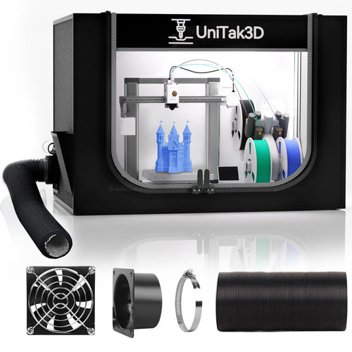 3D Drucker Gehäuse für Bambu Lab A1 AMS Lite mit Belüftung und LED