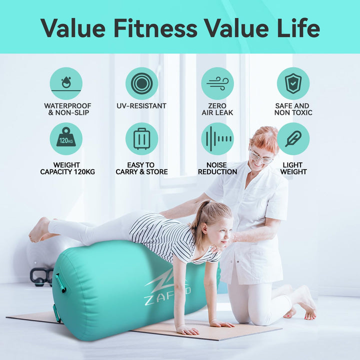 Aufblasbare Gymnastibrolle PVC mit Luftpumpe für Tumbling - Bild 2