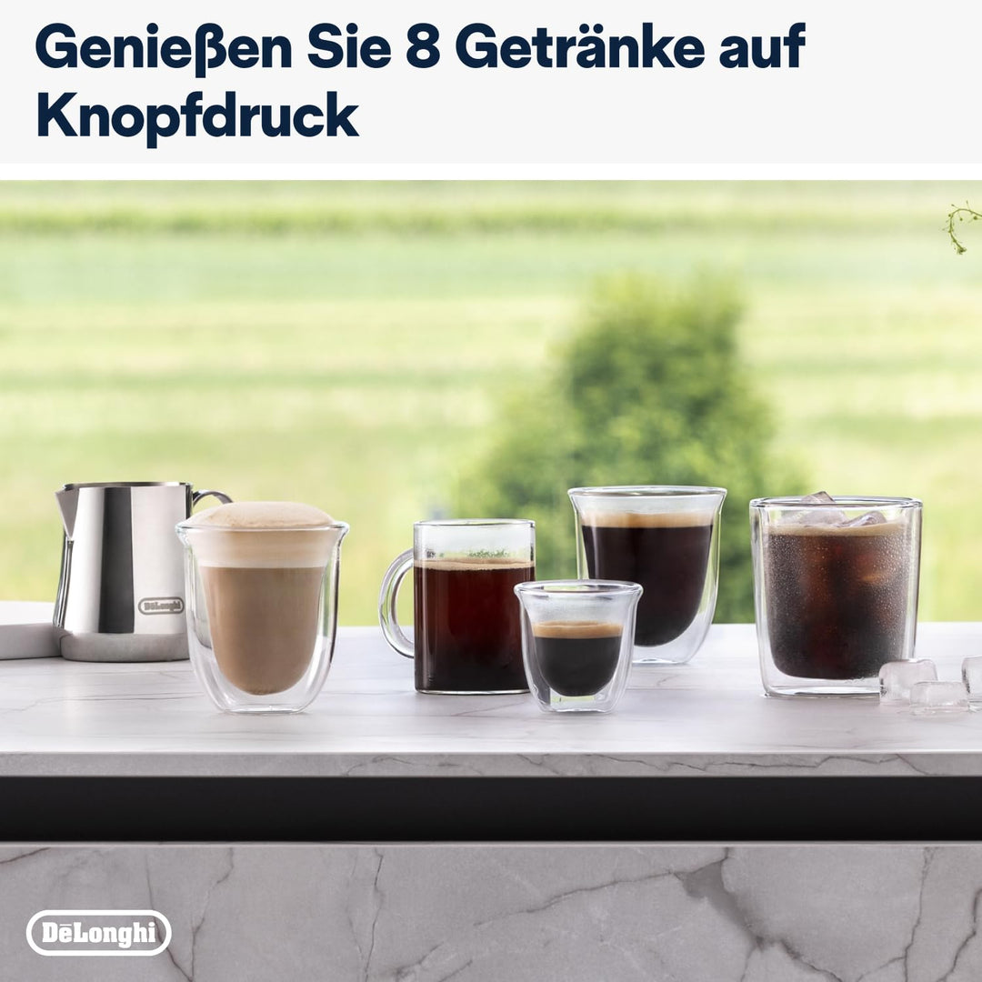 Kaffeevollautomat 8 Getränke Touch-Display Bohnenwechsel kompakt Beige - Bild 6