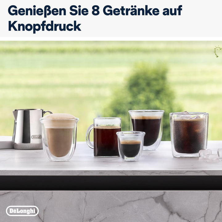Kaffeevollautomat 8 Getränke Touch-Display Bohnenwechsel kompakt Beige - Bild 6