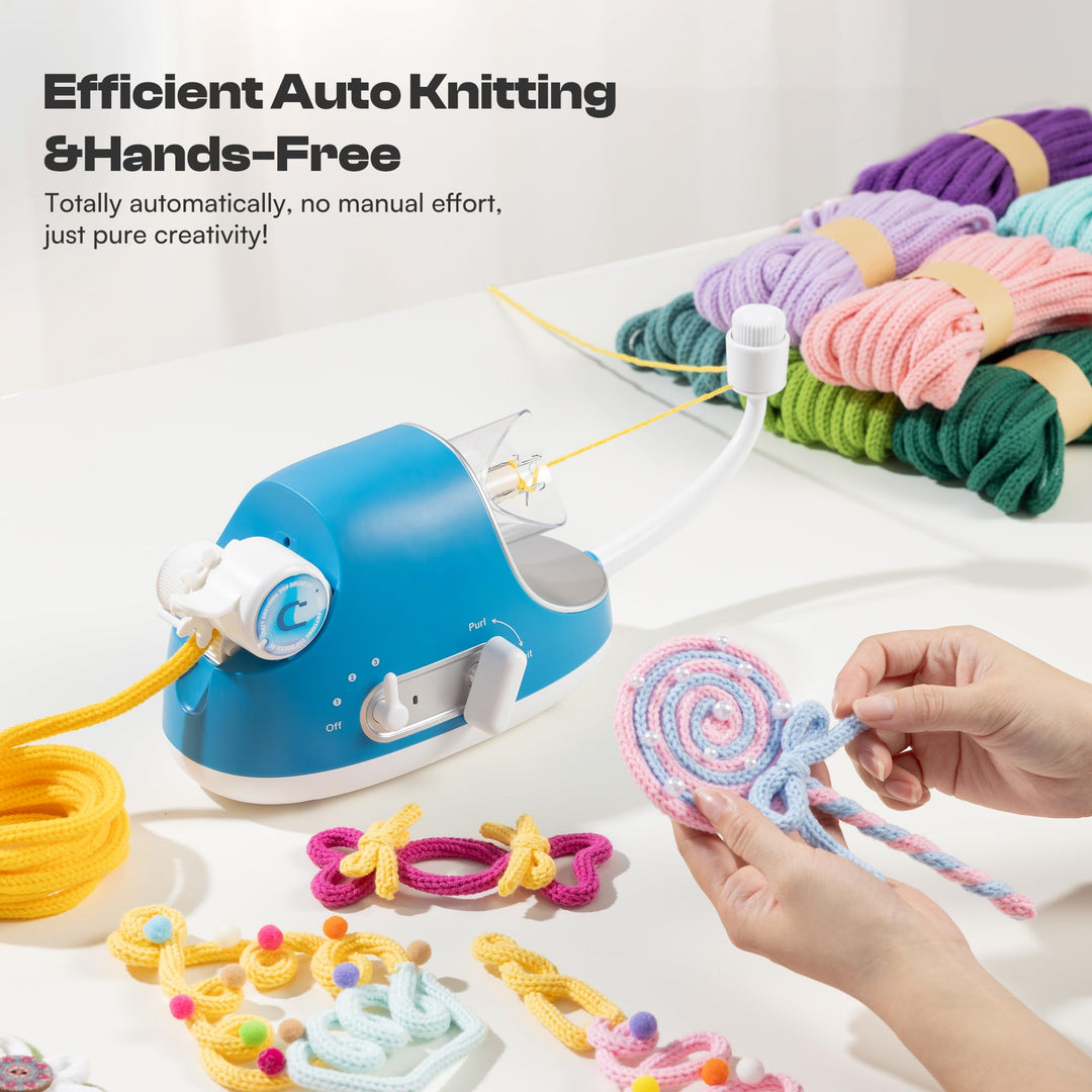 Elektrische Strickmühle Automatisch I-Cord ABS 3 Geschwindigkeiten - Bild 2