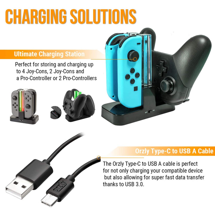 Nintendo Switch Zubehör-Set 15-in-1 mit Tasche, Ladestation &amp; Schutzfolie - Bild 6