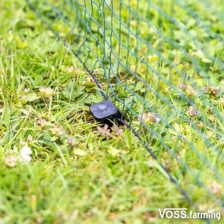 Kleintiernetz Gartenzaun 15m x 90cm ohne Strom mit 9 Pfählen, grün - Bild 9
