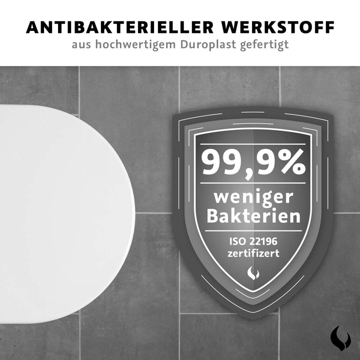 WC Sitz Duroplast mit Softclose für Duravit Starck 2 &amp; 3 - Bild 6