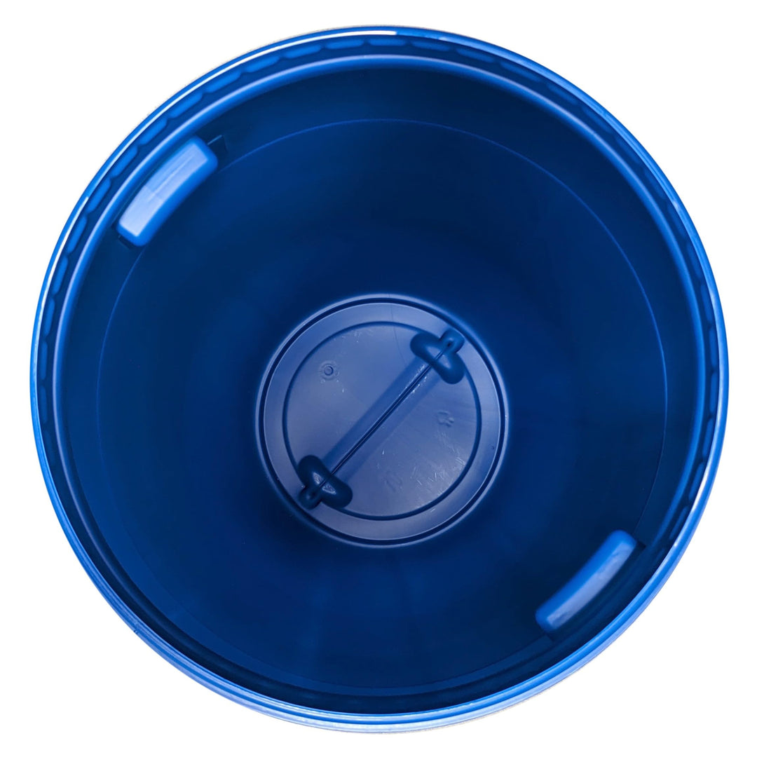 Weithalsfass 220 Liter HDPE mit Deckel Blau Regentonne Kunststoff - Bild 7