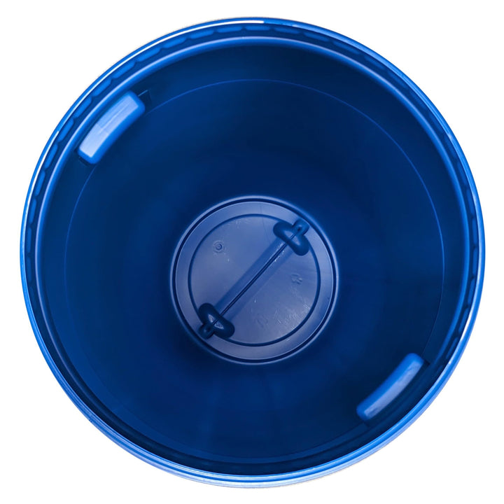 Weithalsfass 220 Liter HDPE mit Deckel Blau Regentonne Kunststoff - Bild 7