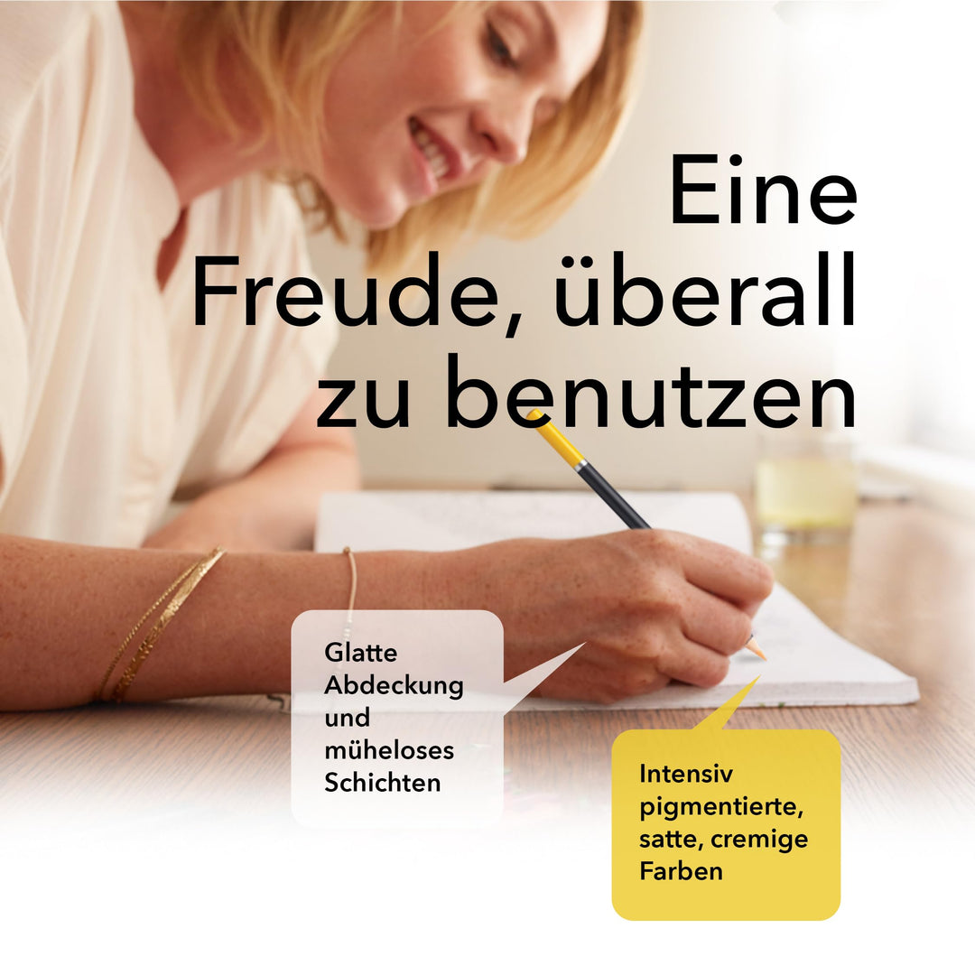 Buntstifte Set 120 Farben weicher Kern in Blechbox für Künstler - Bild 4