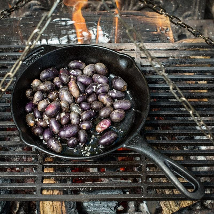Gusseisen-Pfanne mit Stiel 25 cm für Induktion, Grill &amp; Lagerfeuer - Bild 2