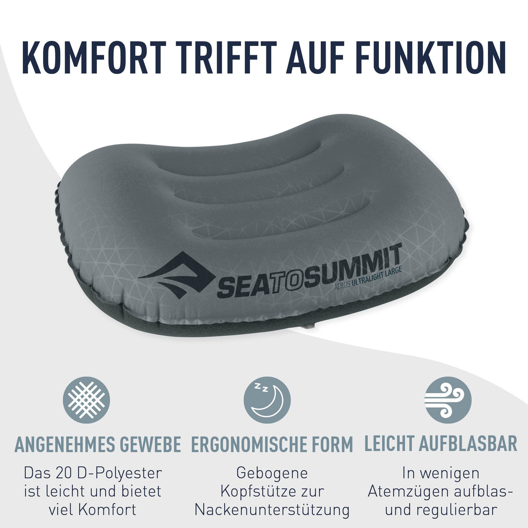 Aufblasbares Reisekissen XL Ultralight 56x36cm für Camping - Bild 5