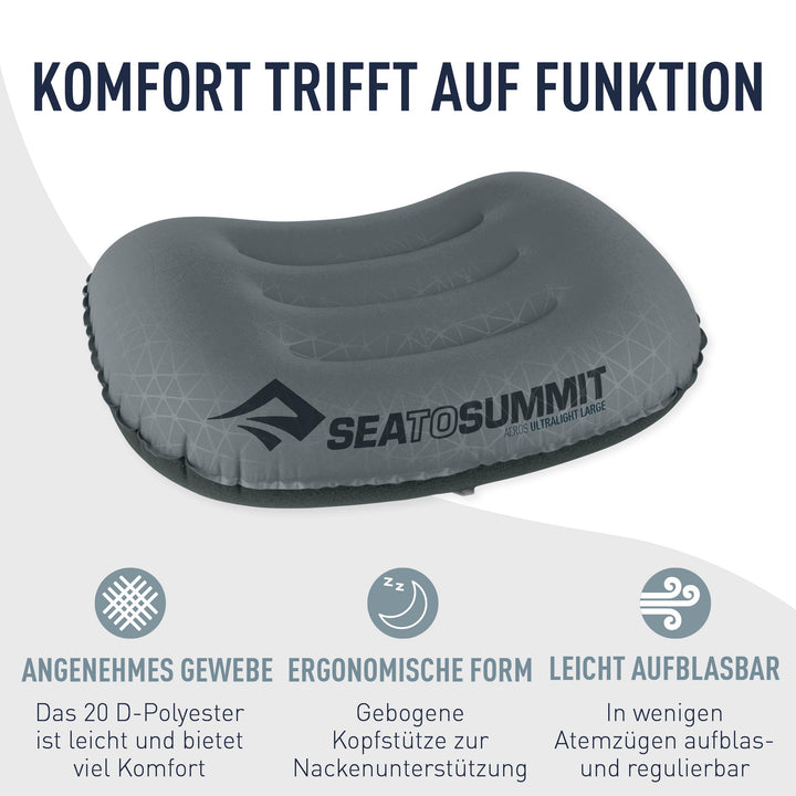 Aufblasbares Reisekissen XL Ultralight 56x36cm für Camping - Bild 5
