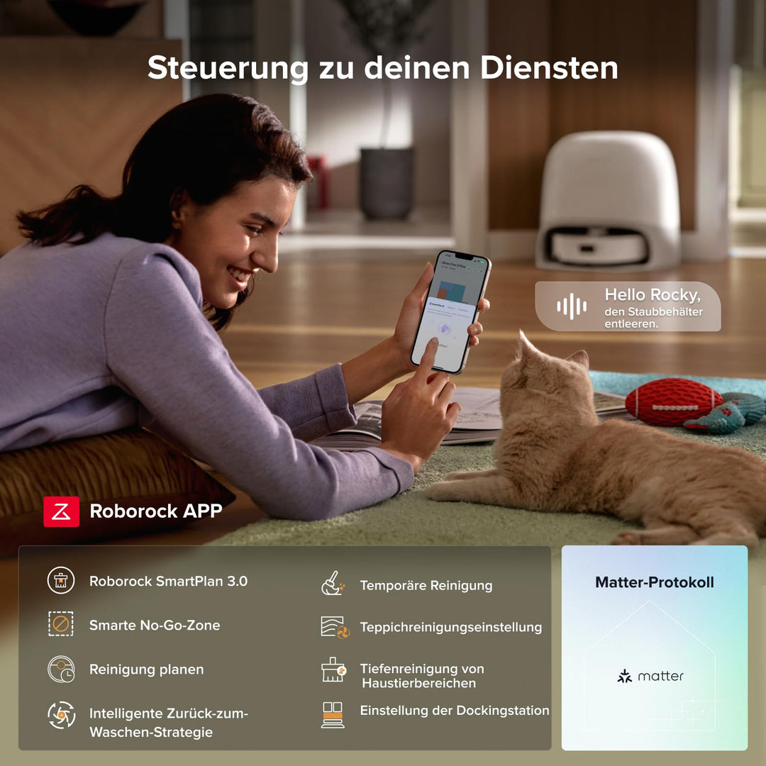 Saug- und Wischroboter 20.000 Pa mit Selbstreinigung und LiDAR - Bild 9