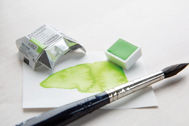 Aquarellfarben Set 24 Halbe Näpfchen im Metallkasten für Einsteiger - Bild 4