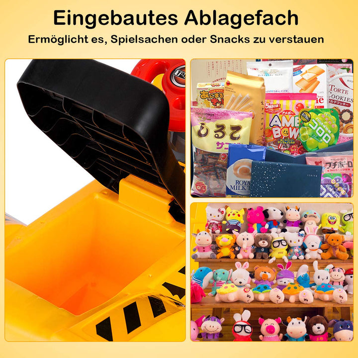 Sitzbagger Kinder ab 3 Jahre PP/PE mit Stauraum und Schaufel - Bild 5