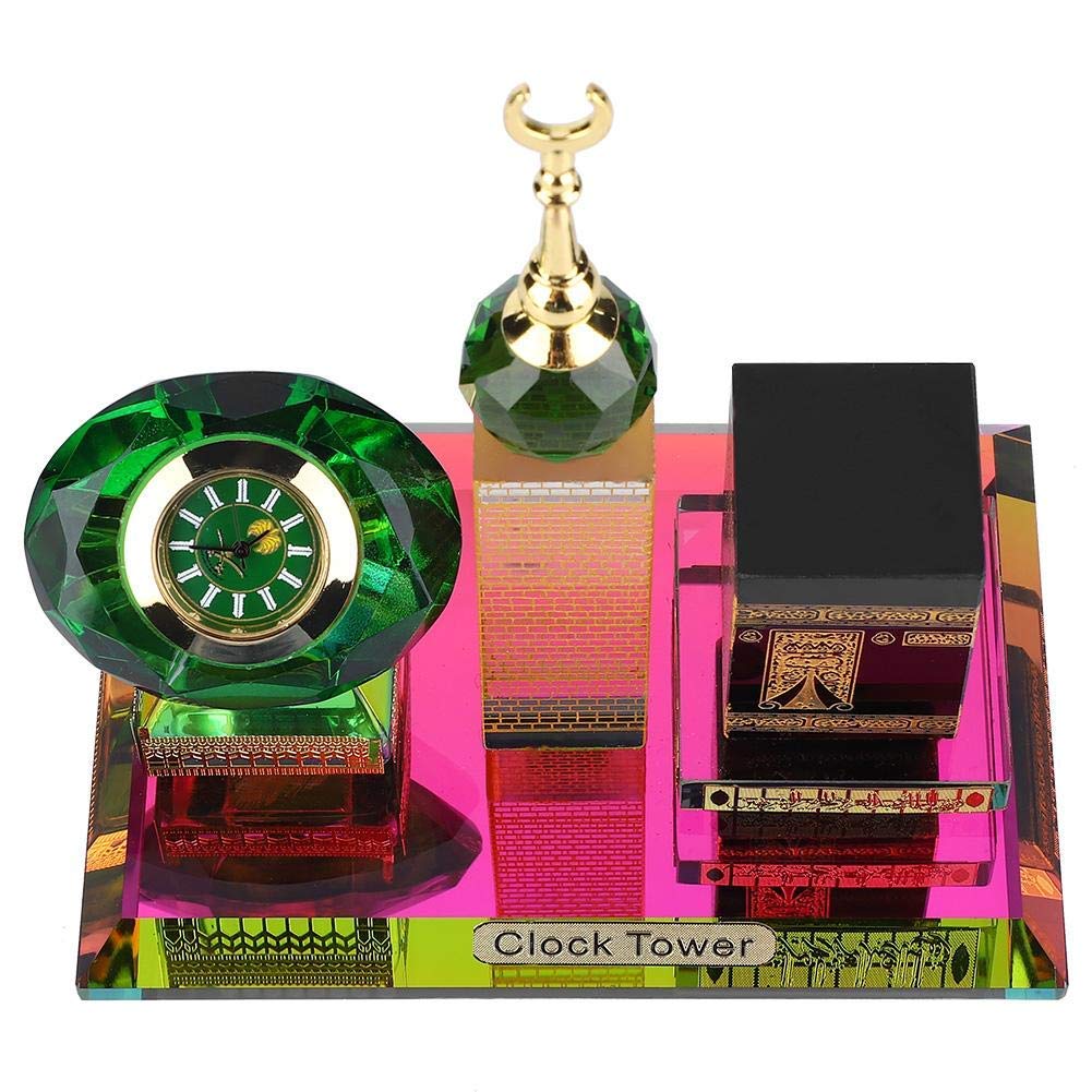 Kaaba Clock Tower Kristallfigur 3-in-1 Islamische Architektur Gold - Bild 8