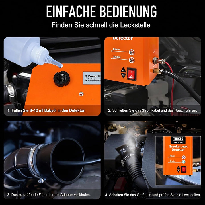 Kfz Nebelmaschine 12V EVAP Lecksuchgerät Rauch ab 5 Sek - Bild 5