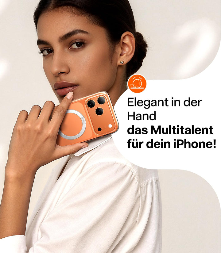 iPhone 17 Pro Hülle transparent mit 360° Ständer &amp; MagSafe - Bild 9