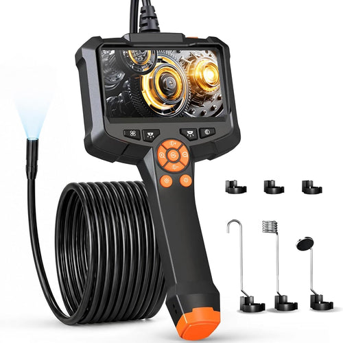 Inspektionskamera 4,3" HD-Display 8mm IP67 mit 8 LEDs 5m Kabel