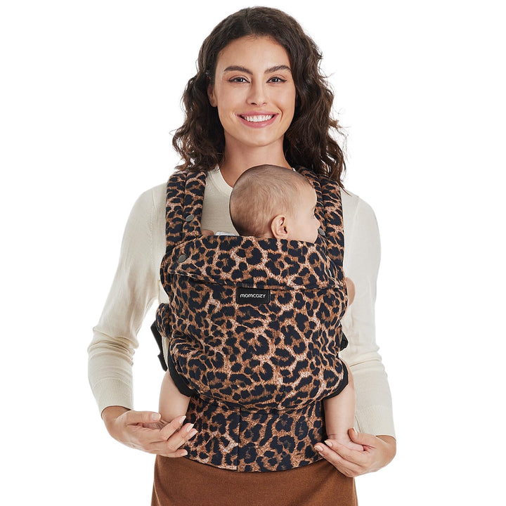 Babytrage ab Geburt 100% Baumwolle Leopard 3,2–20 kg