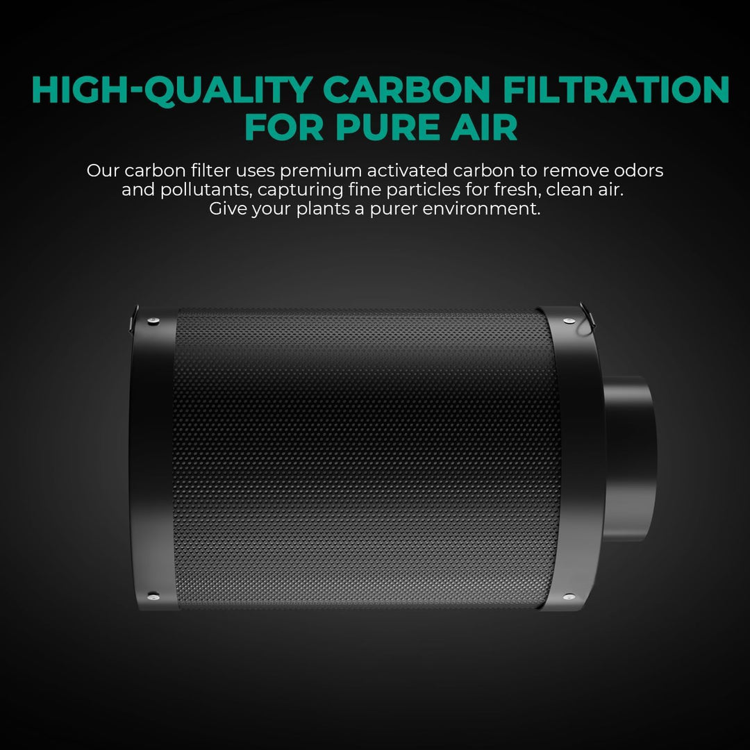 Aktivkohlefilter 100mm für Growzelt mit australischer Aktivkohle - Bild 4