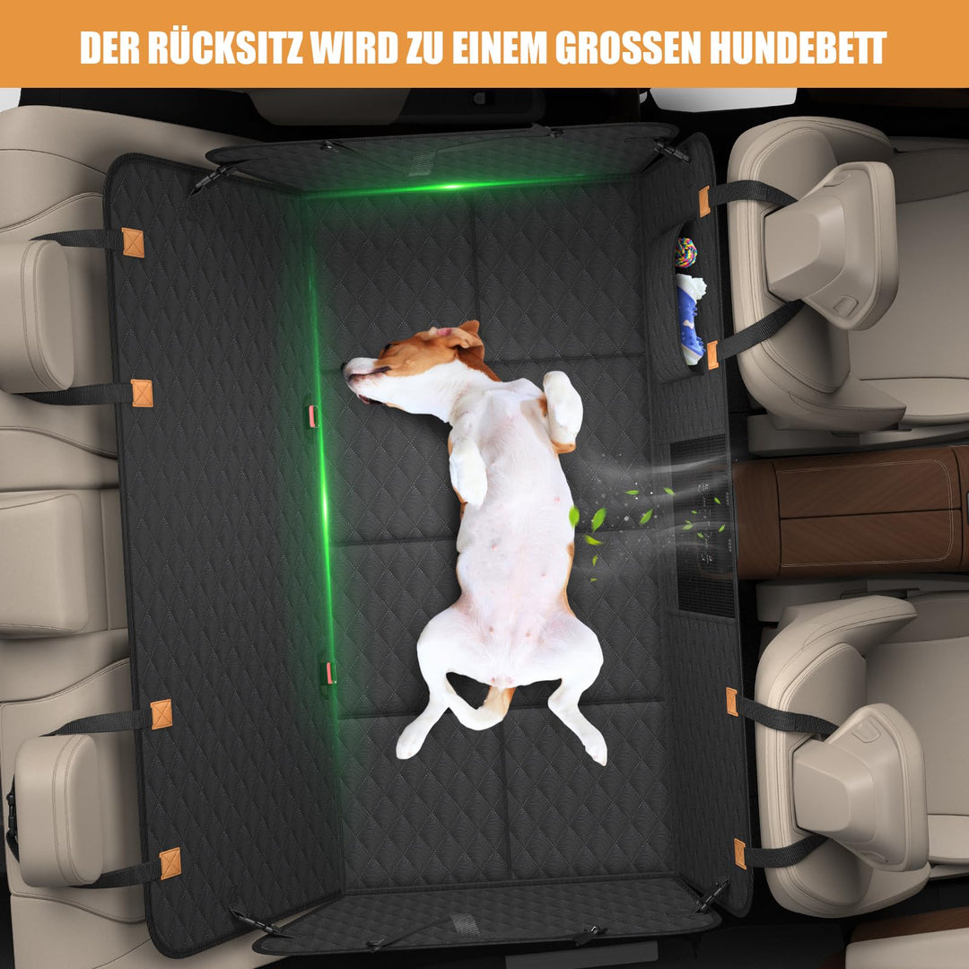 Hunde Rücksitzschutz Auto 127x62cm wasserdicht mit Hartschale - Bild 8