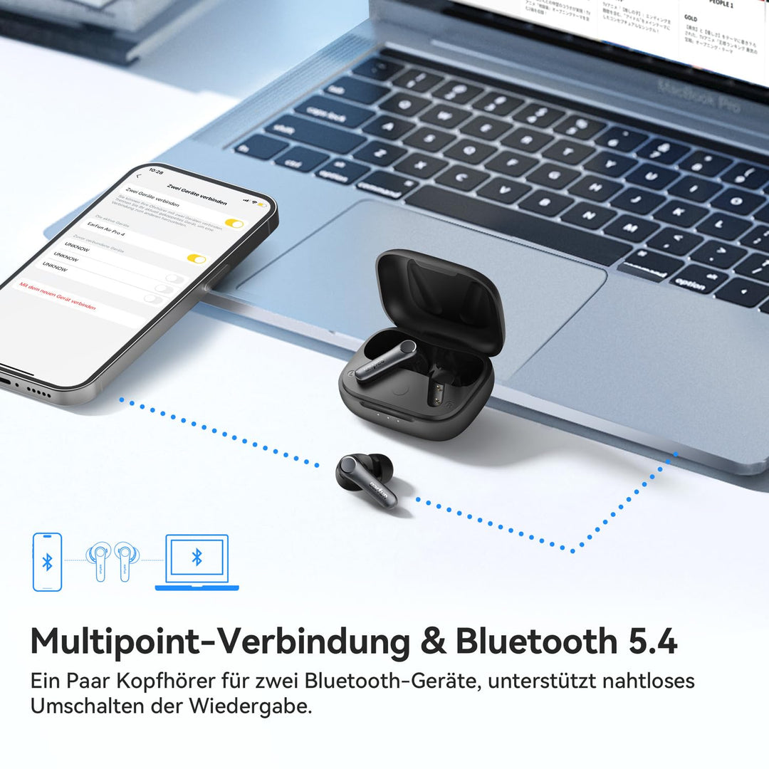 In-Ear Kopfhörer mit ANC 50dB, aptX Lossless, 6 Mikrofone - Bild 7