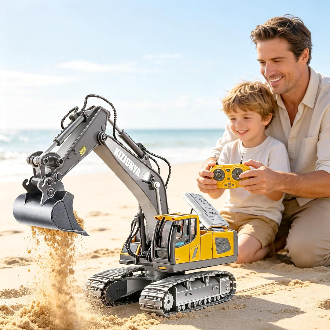 Ferngesteuerter Bagger 1:20 mit Sound und Licht fuer Kinder - Bild 7