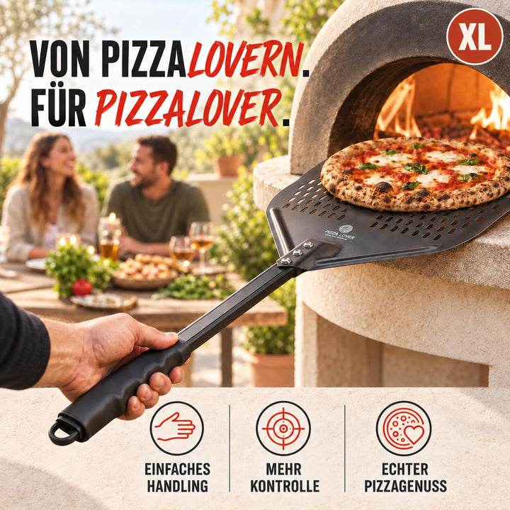 Pizzaschieber perforiert 35x35 cm harteloxiertes Aluminium Antihaft - Bild 8