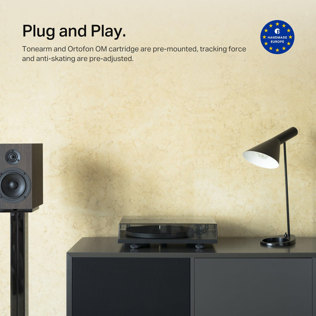 Plattenspieler Plug &amp; Play Riemenantrieb mit Ortofon OM Tonabnehmer - Bild 2