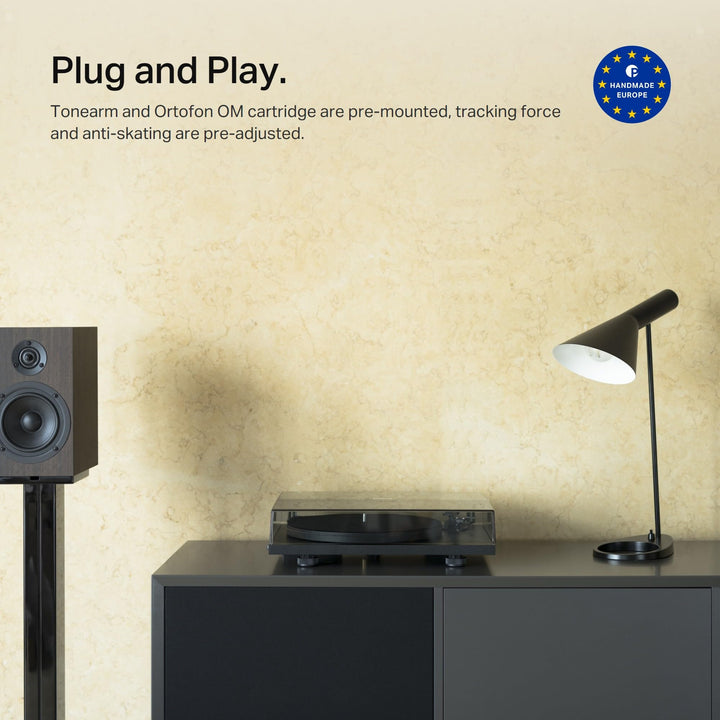 Plattenspieler Plug &amp; Play Riemenantrieb mit Ortofon OM Tonabnehmer - Bild 2