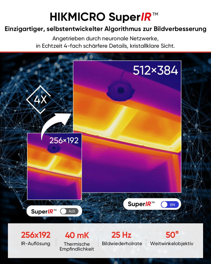 Wärmebildkamera 512x384 SuperIR USB-C für Smartphone &amp; Tablet - Bild 3