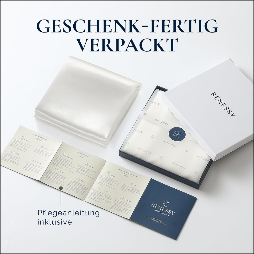 Seidenkissenbezug 80x80cm 100% Maulbeerseide 22 Momme GOTS - Bild 7