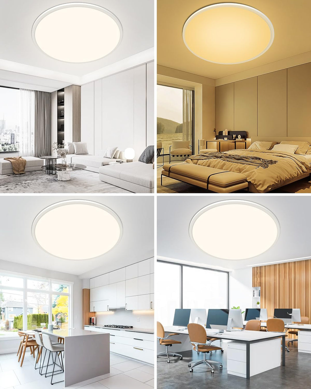 LED Deckenleuchte 56W dimmbar 59cm mit Fernbedienung 3000-6500K - Bild 8