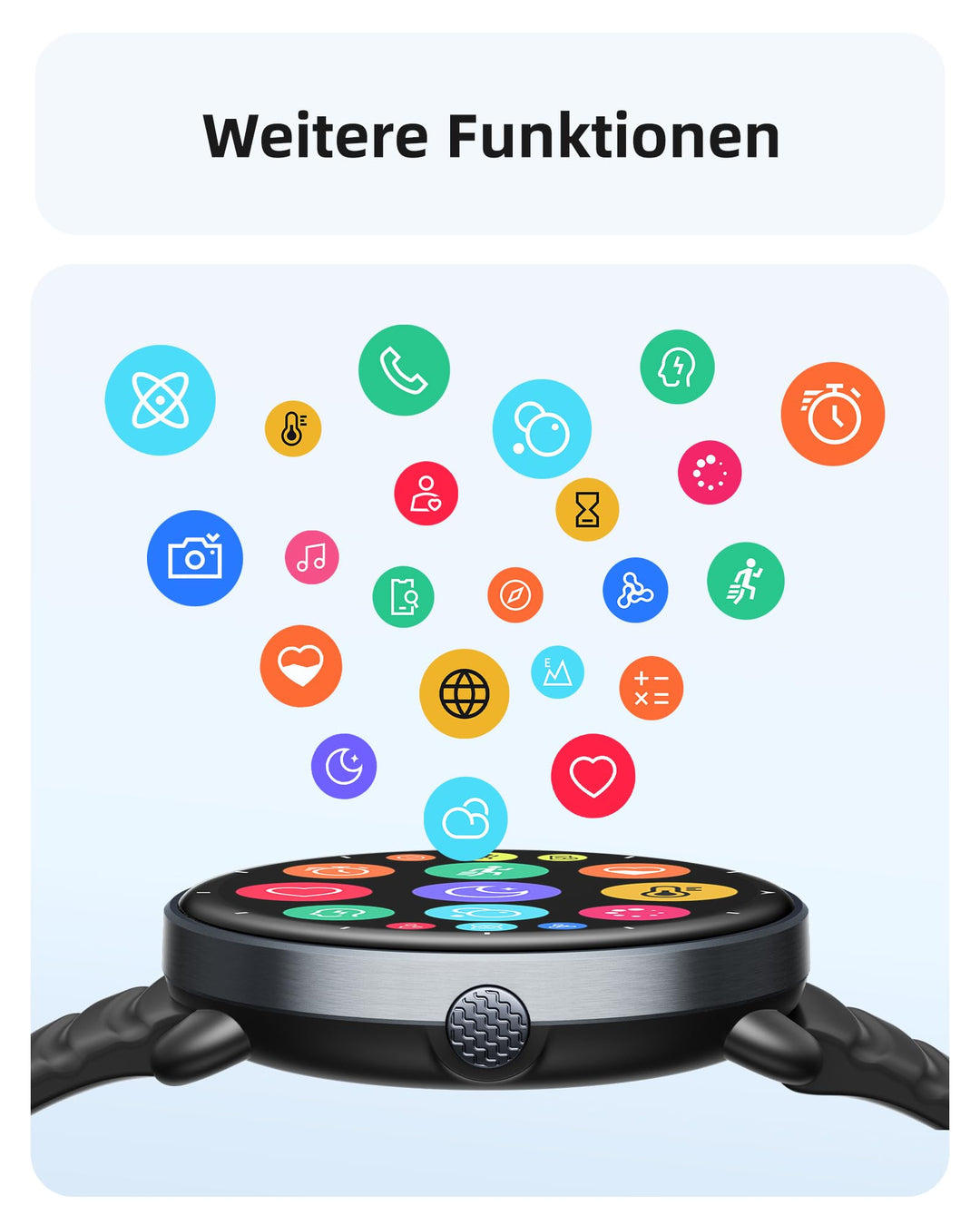 Smartwatch mit GPS und Schwimmtracking 5 ATM wasserdicht AMOLED - Bild 9