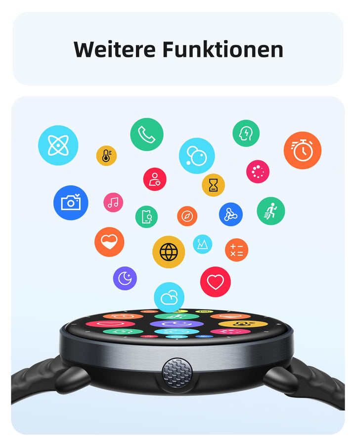 Smartwatch mit GPS und Schwimmtracking 5 ATM wasserdicht AMOLED - Bild 9