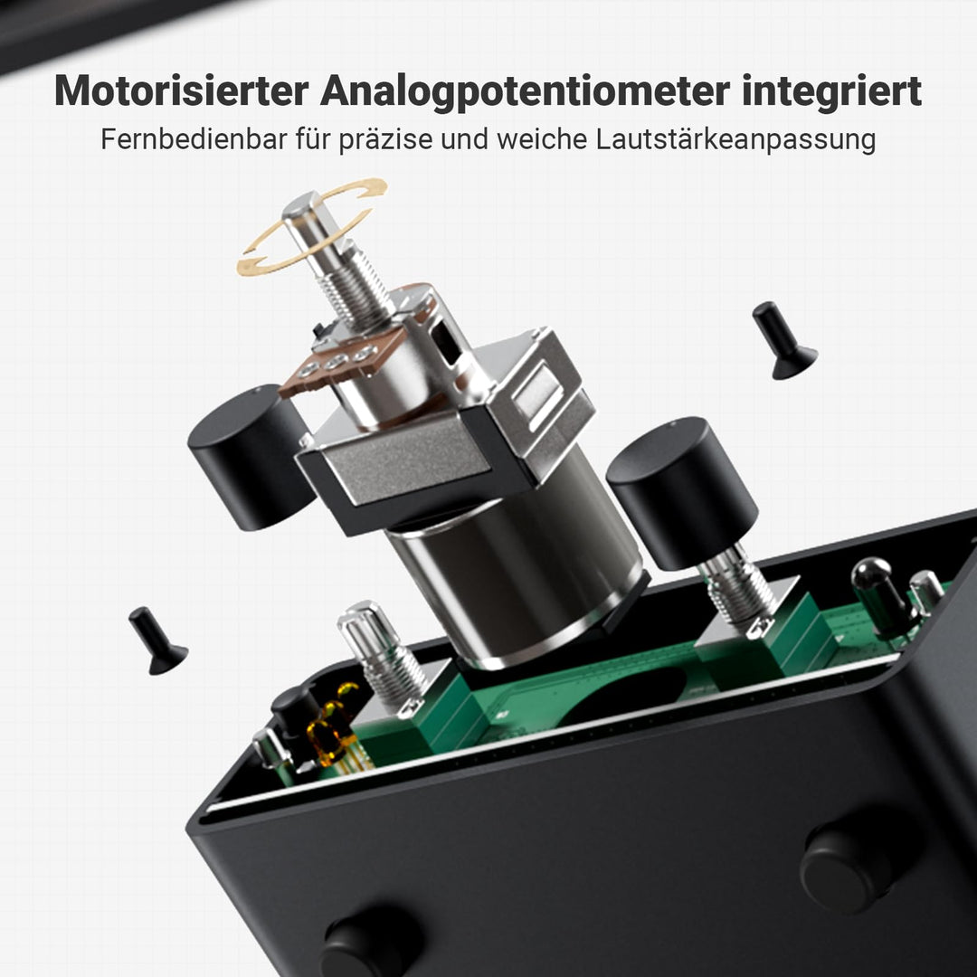 Stereo Vorverstärker Mini 3x RCA Eingang Fernbedienung Bass/Höhen - Bild 4