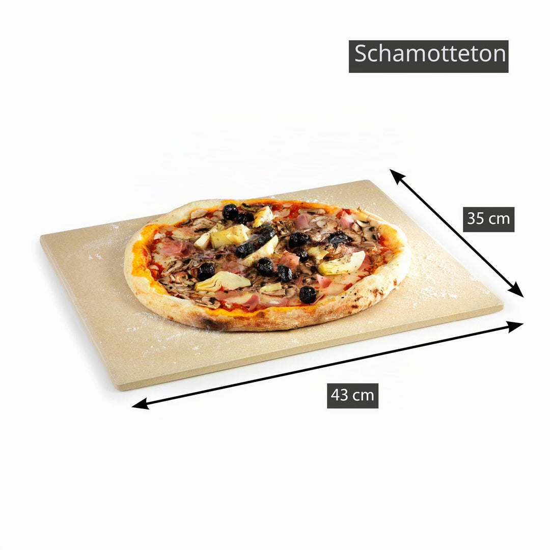 Pizzastein Keramik 43x35,5 cm für Gasgrill und Backofen - Bild 3