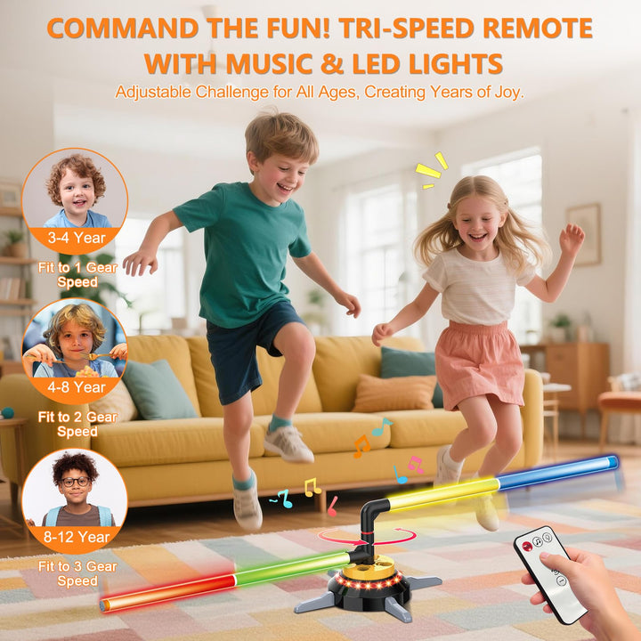 Ringwurfspiel 3-in-1 mit LED, Musik &amp; Drehteller für Kinder - Bild 8