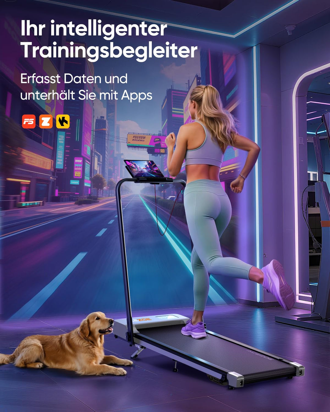 Laufband klappbar mit Steigung 10% 6-in-1 bis 135 kg - Bild 4