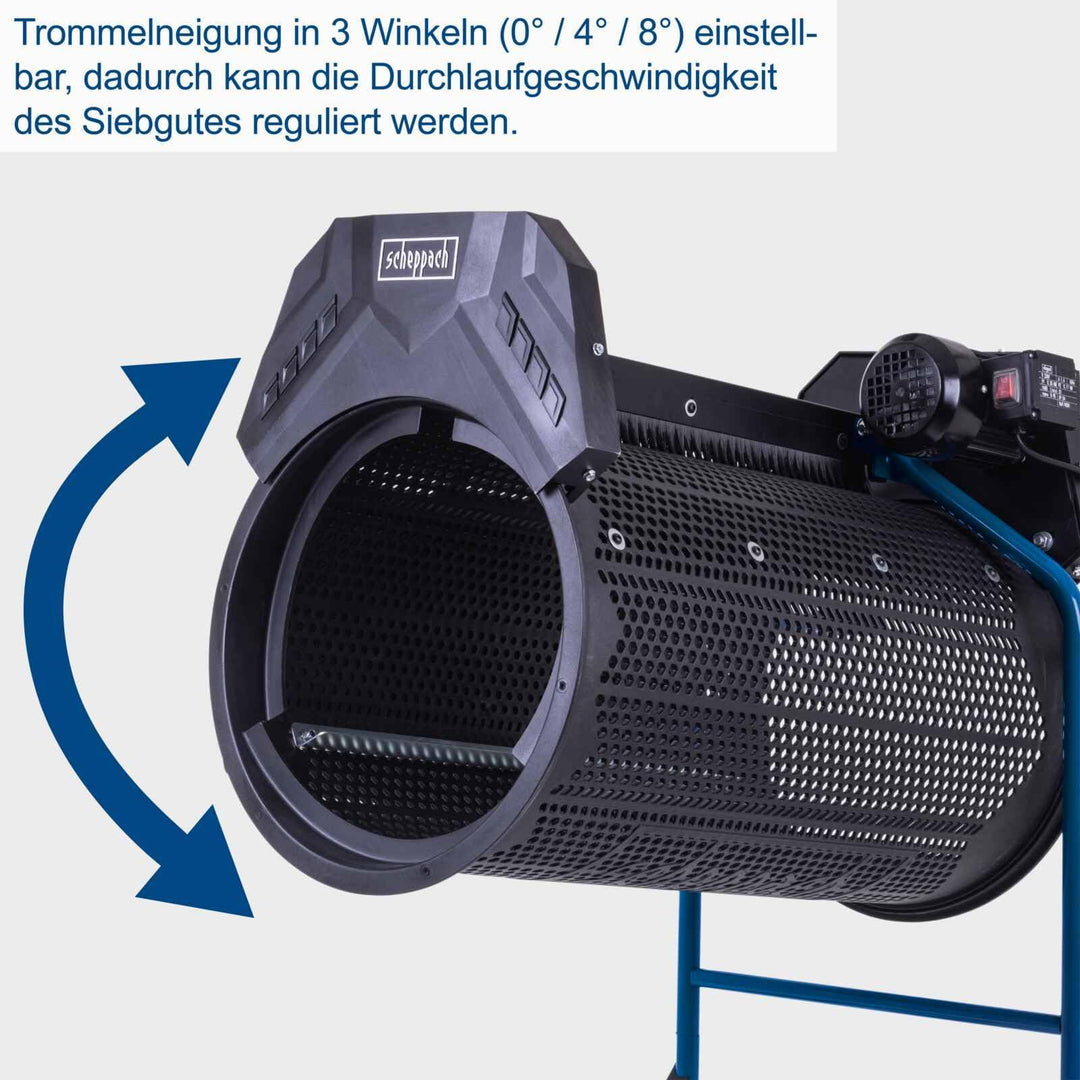 Rollsieb elektrisch 350W Trommelsieb für Erde Kompost Sand - Bild 8