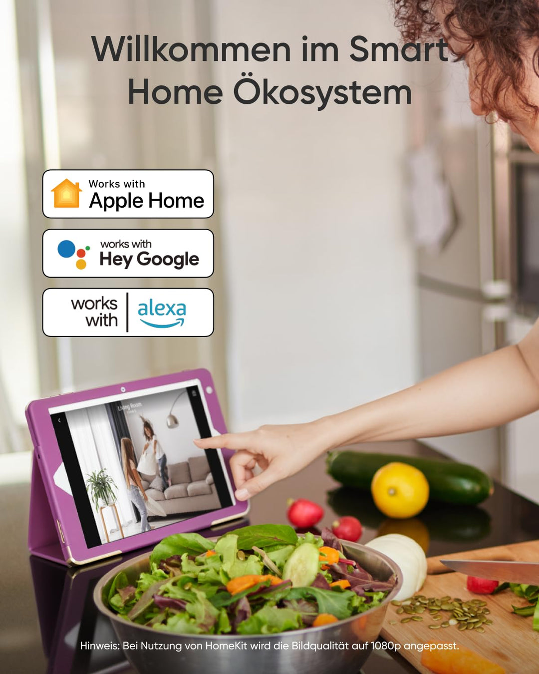 Innenkamera 4K UHD mit Farb-Nachtsicht, KI-Tracking &amp; HomeKit - Bild 7