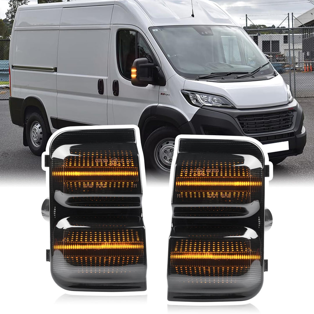 LED Spiegelblinker Fiat Ducato 250 290 CANBUS E4 IP67 schwarz