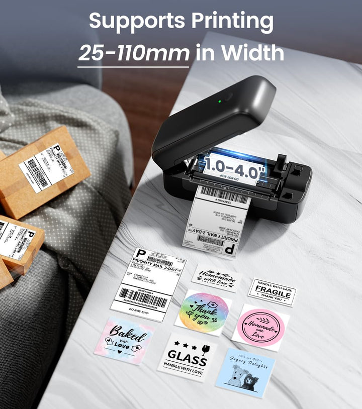 Etikettendrucker Bluetooth 4x6 Zoll Thermodruck für Versand &amp; Handel - Bild 5